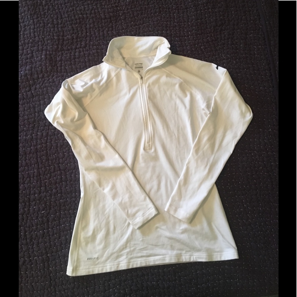 Nike Pro Winter White Running Top Size Large